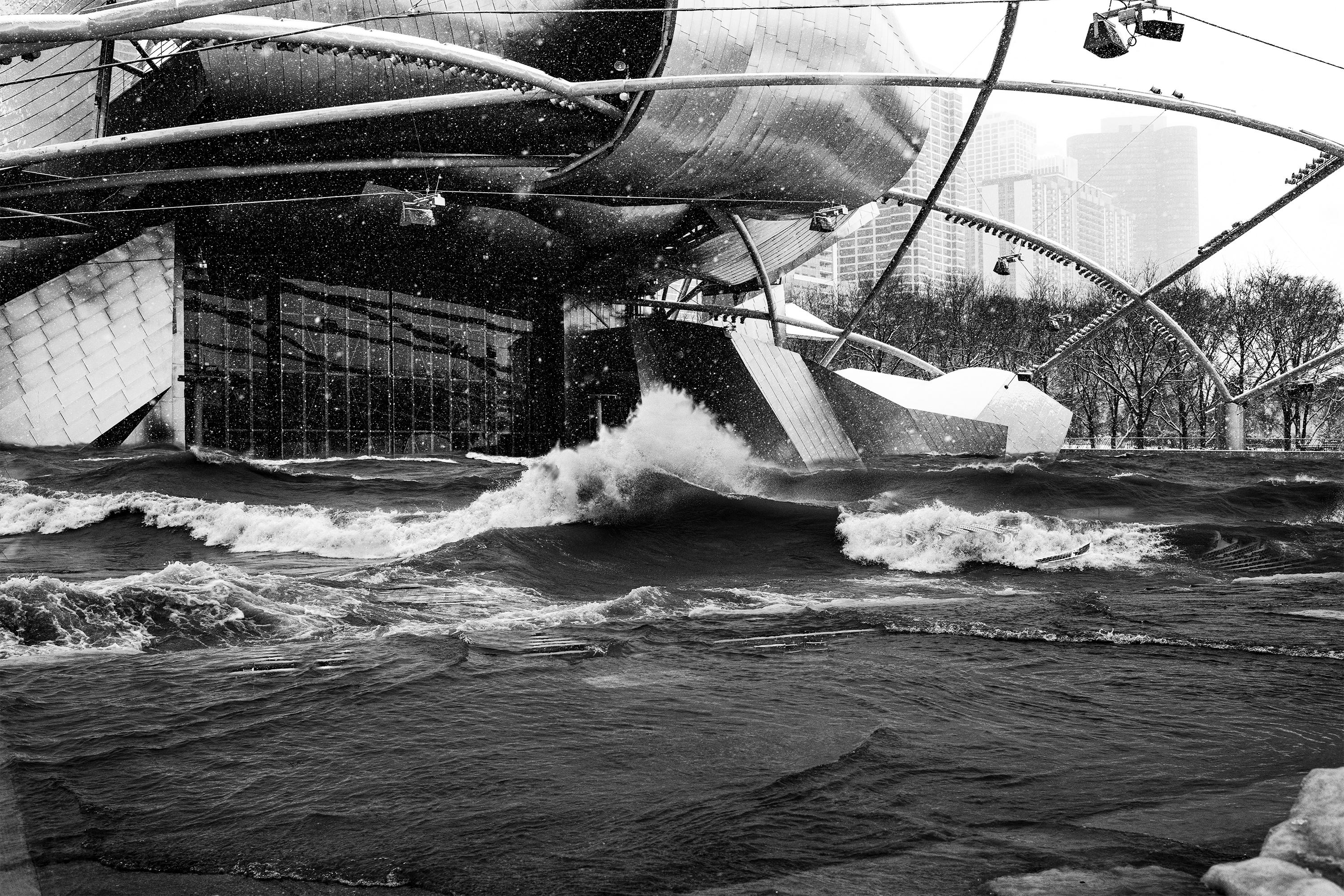 Luca Cristiano Black and White Photograph - SOUNDWAVES I