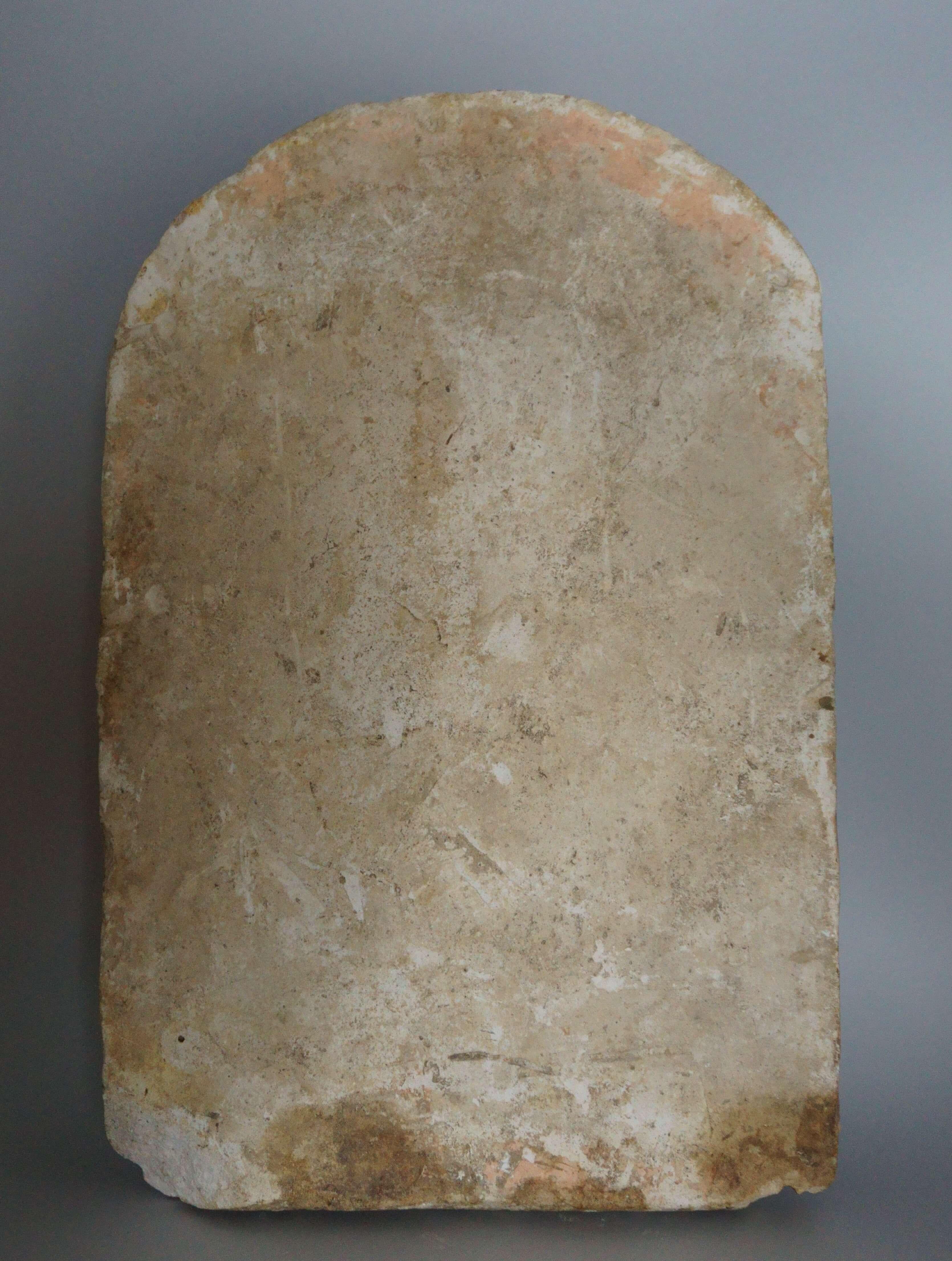 Virgen con el Niño, Relieve en estuco policromado, taller de Luca della Robbia. en venta 5