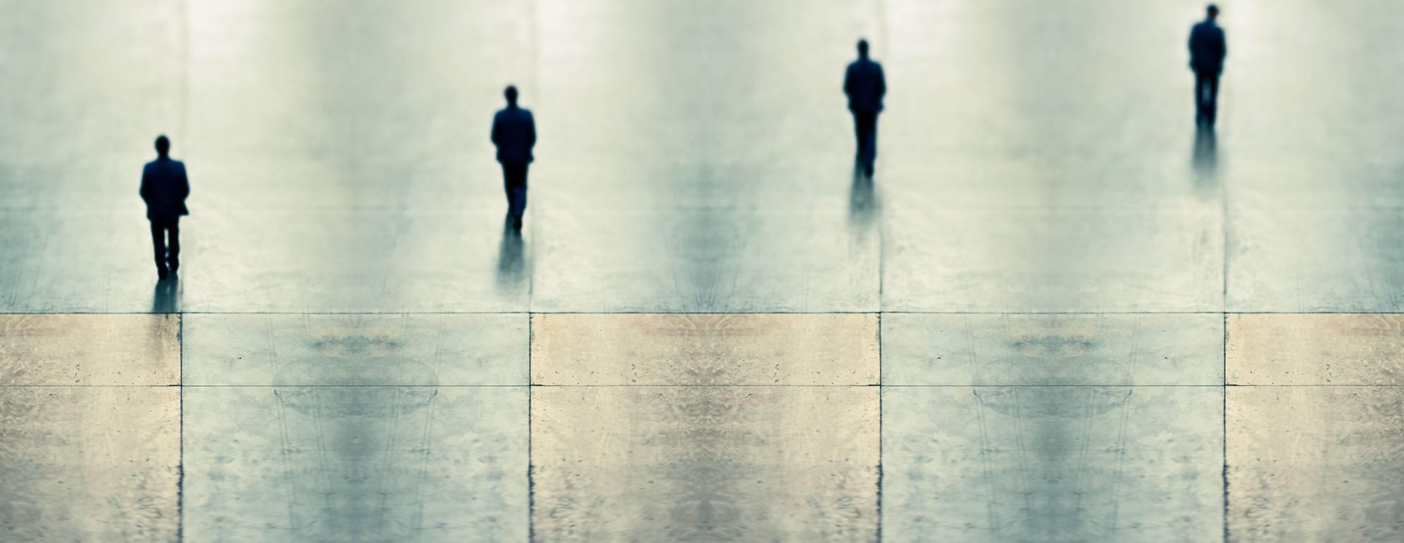 Luca Di Filippo Figurative Photograph - Contemporary Photography: The Walk (Tate People Collages)