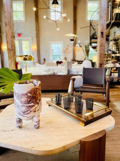 Luca Erba HAN Vase Klein in Calacatta Viola von Kollektion Particuliere