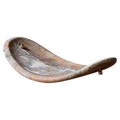 Luca Erba Nupe Fruitbowl in Breccia Marble by Collection Particuliere