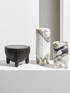 Luca Erba Small HAN Container in Stained Oak by Collection Particuliere