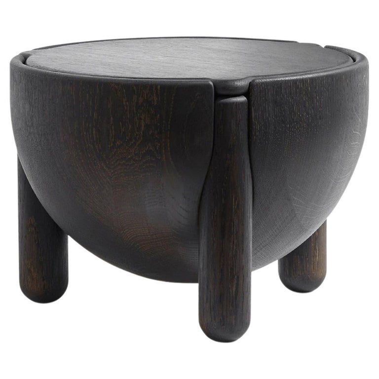 Luca Erba Small HAN Container in Stained Oak by Collection Particuliere ...