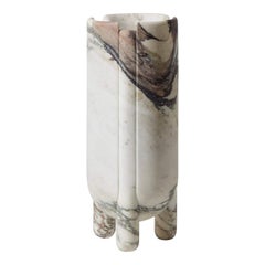 Luca Erba Tall HAN Vase in Calacatta Viola by Collection Particuliere