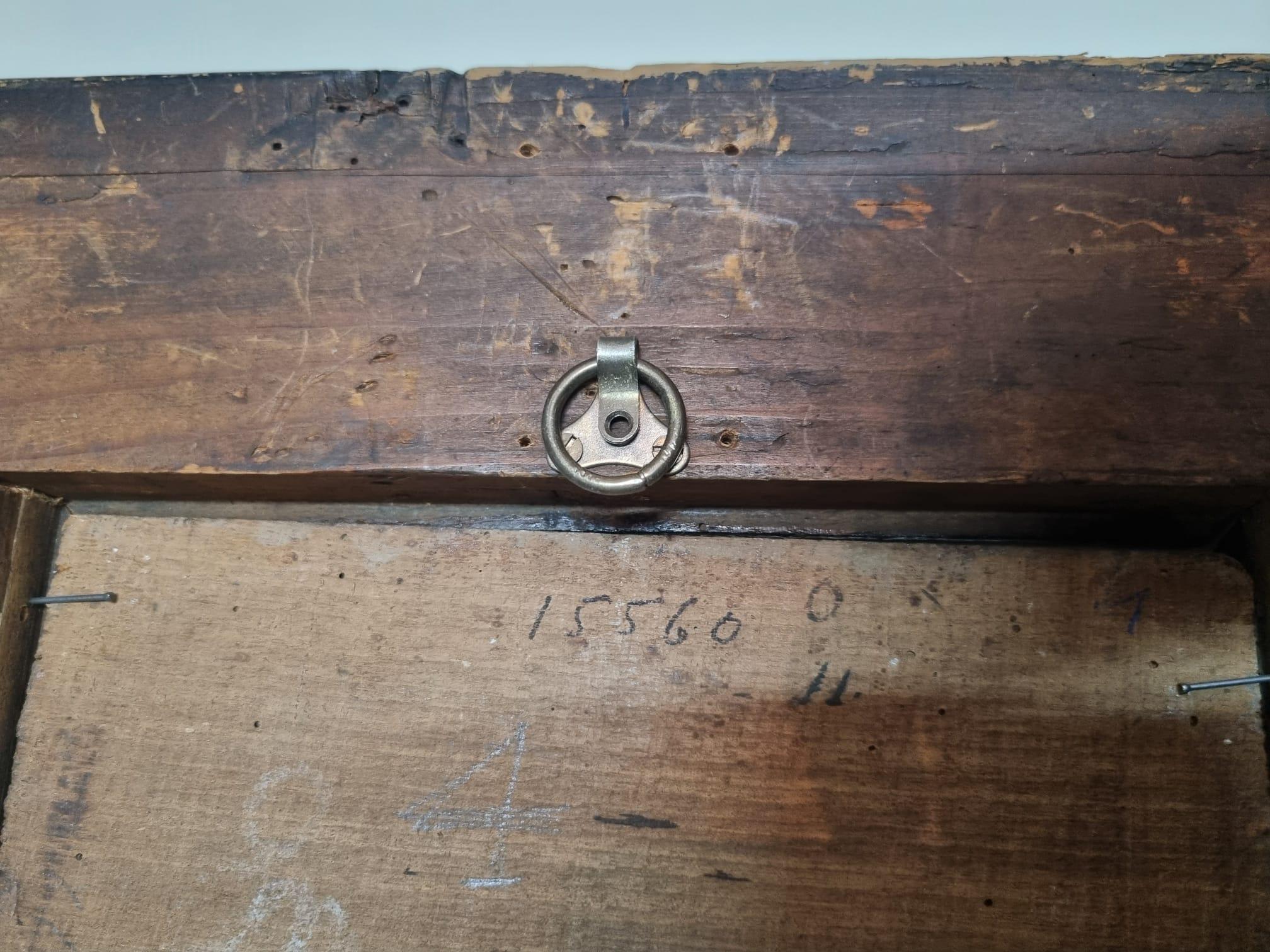 Huile sur panneau du 17ème siècle par Luca Forte représentant deux grenades et un papillon volant en vente 3