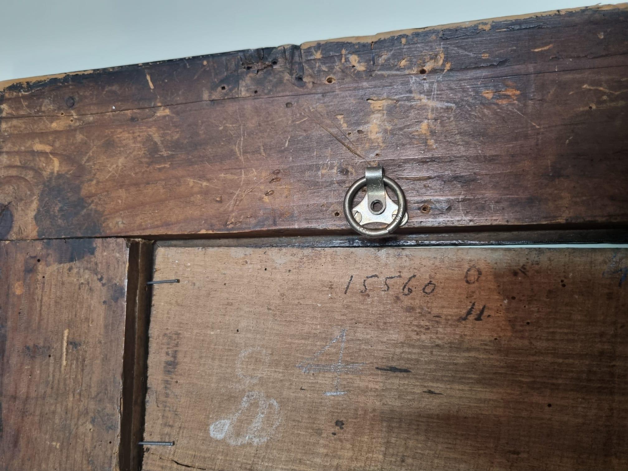 Huile sur panneau du 17ème siècle par Luca Forte représentant deux grenades et un papillon volant en vente 4