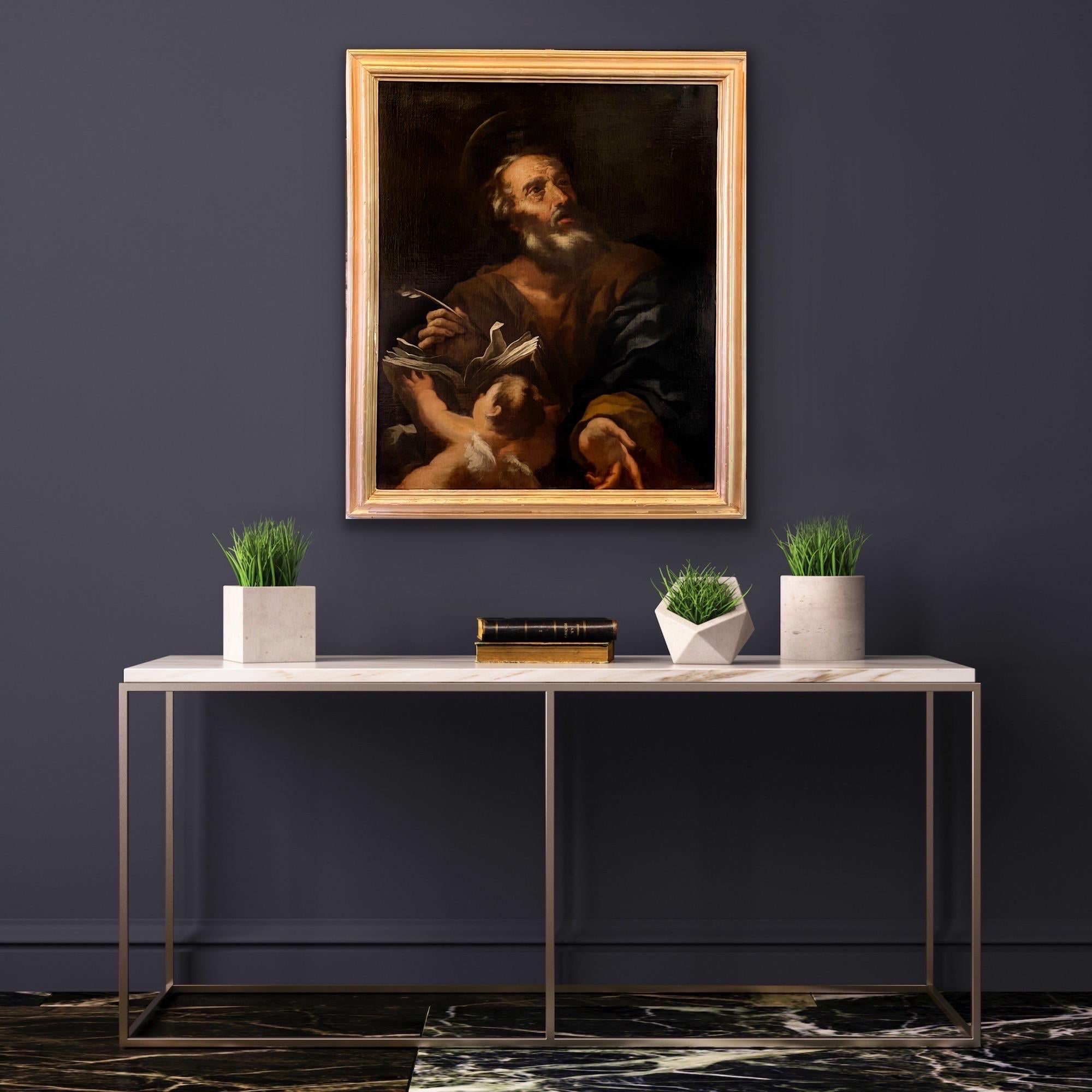 Dipinto antico italiano del XVII secolo - San Paolo - Angelo Giordano - Painting di Luca Giordano (follower of)