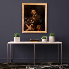 17th century Italian Old Master painting - Saint Paul - Angel Giordano