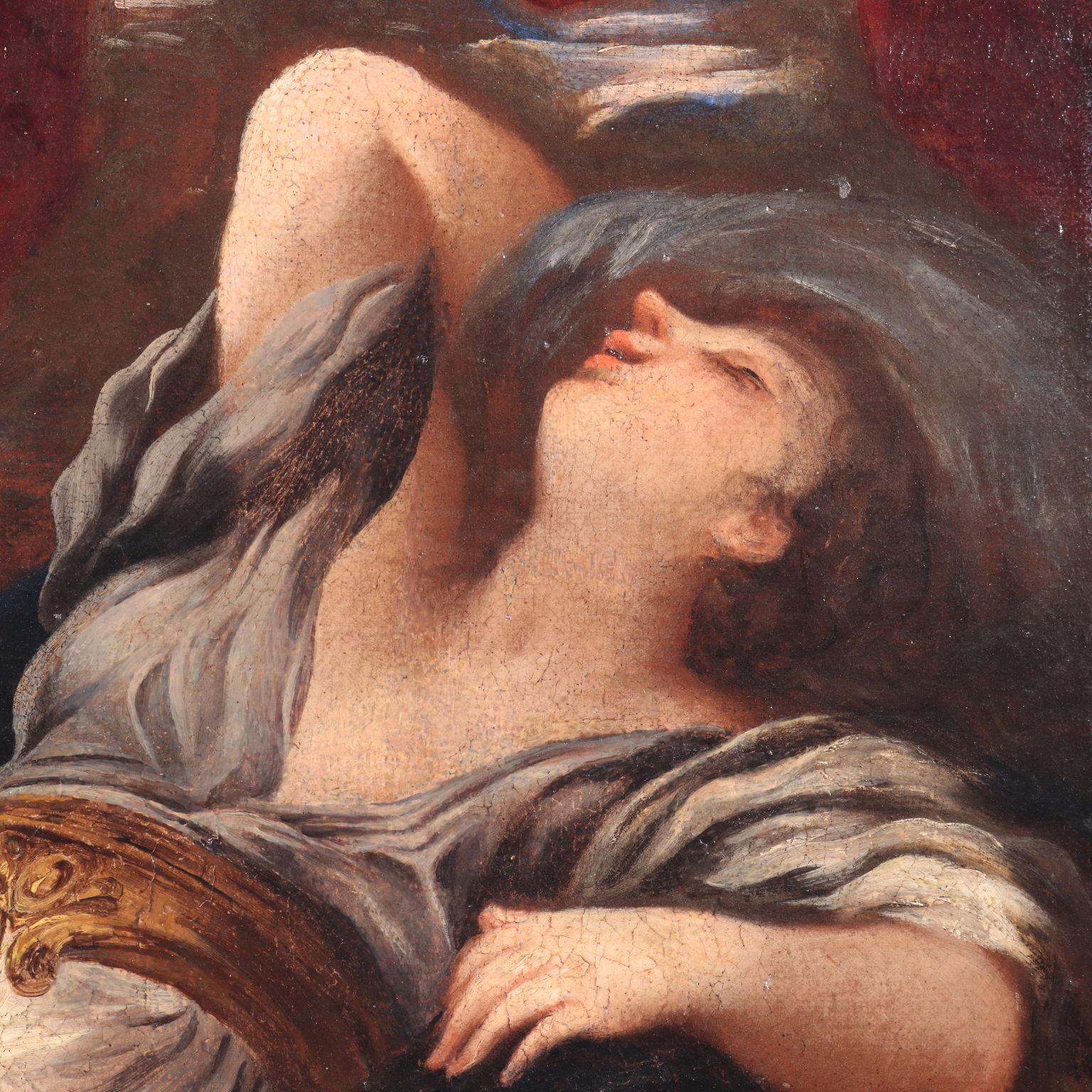 Dipinto di Bottega di Luca Giordano, Allegoria del Fuoco con Giove e Semele 6