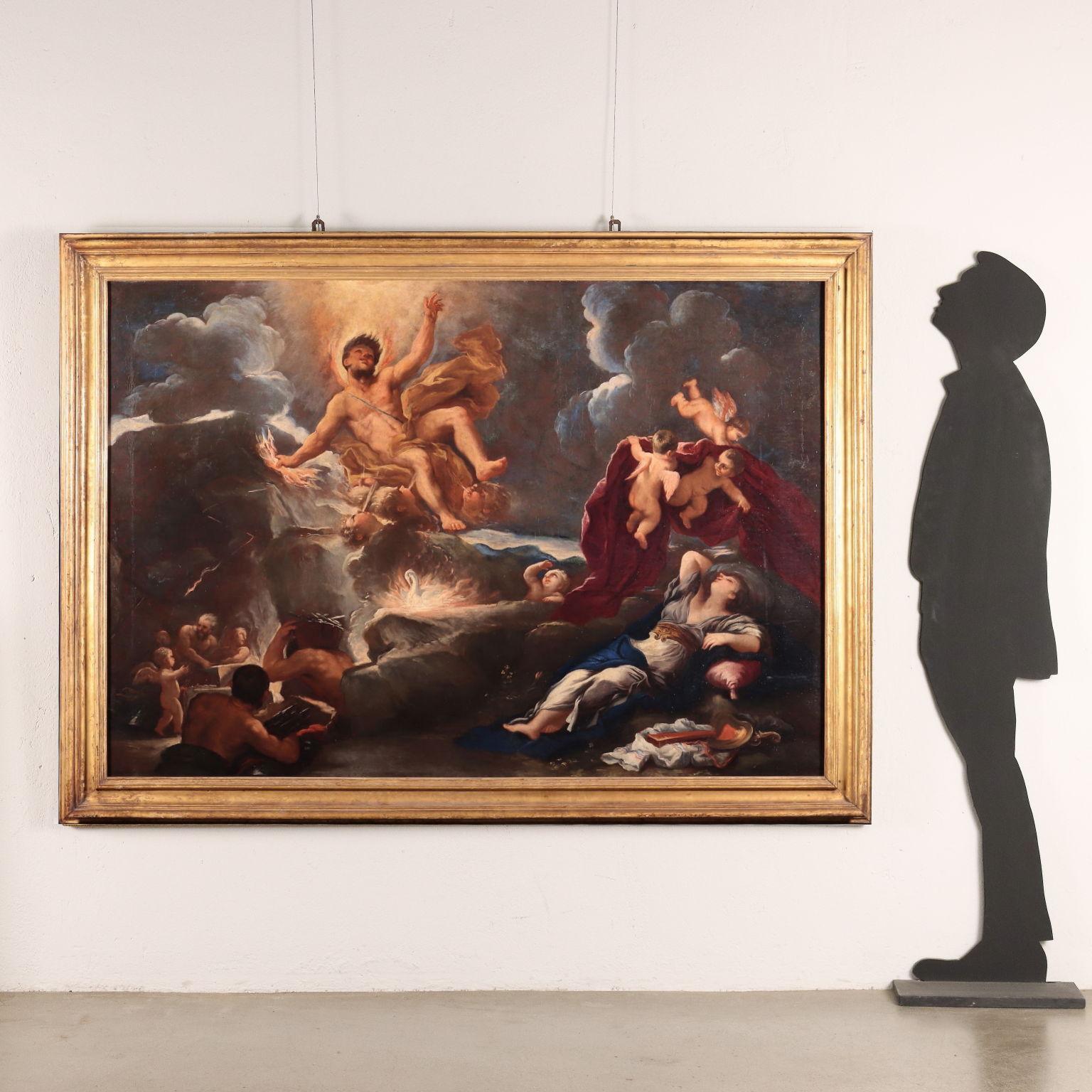Dipinto di Bottega di Luca Giordano, Allegoria del Fuoco con Giove e Semele - Painting by Luca Giordano (follower of)