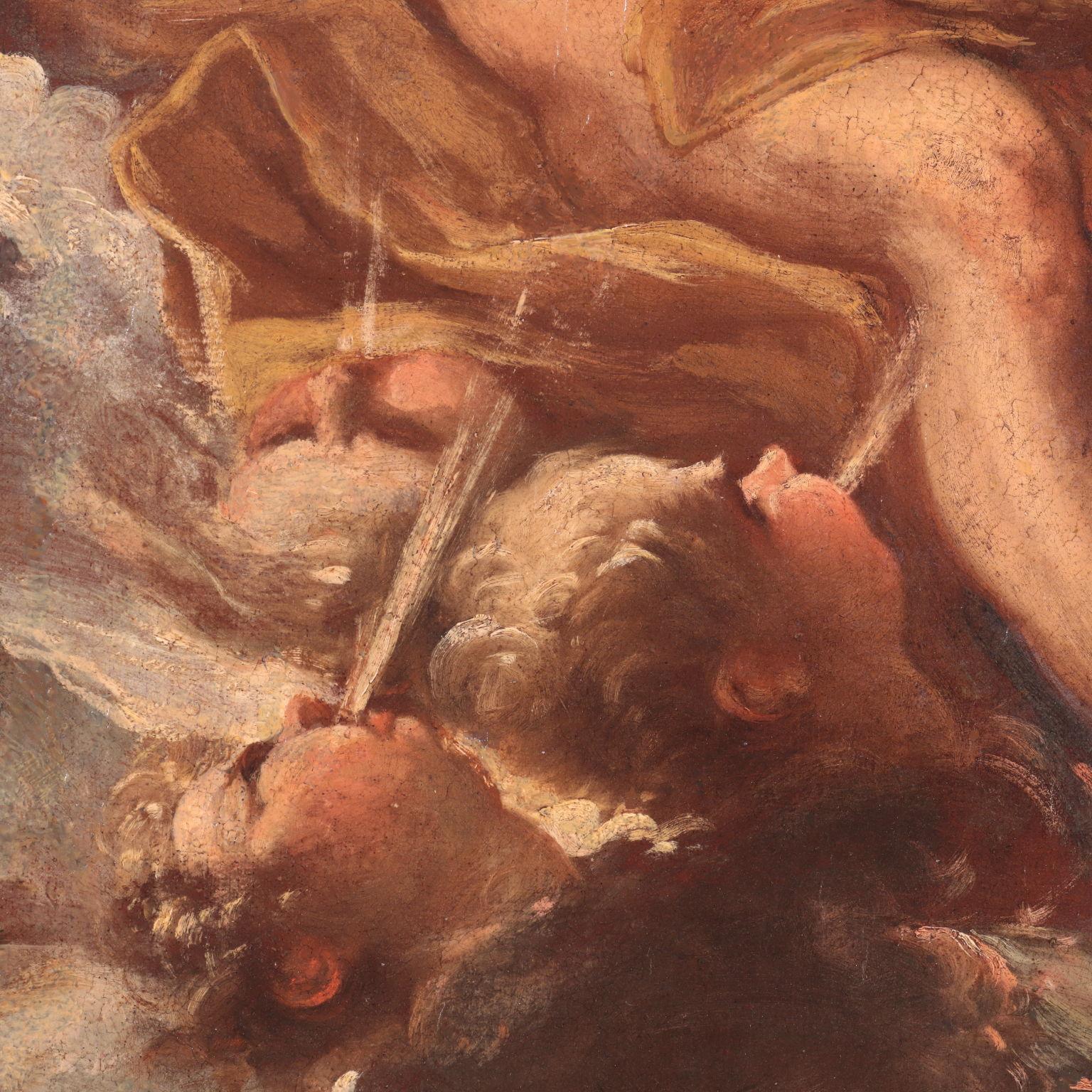 Dipinto di Bottega di Luca Giordano, Allegoria del Fuoco con Giove e Semele 2