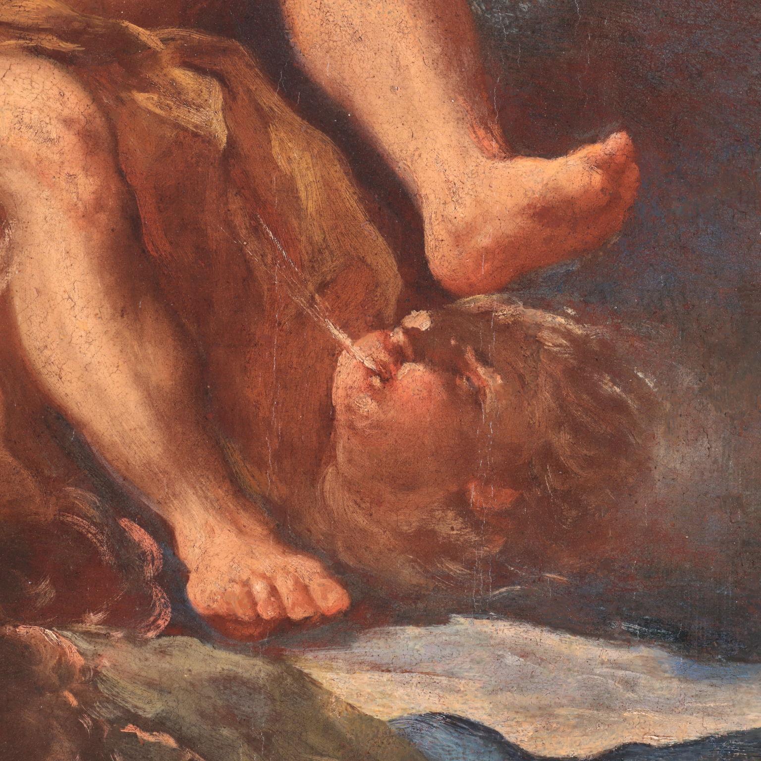 Dipinto di Bottega di Luca Giordano, Allegoria del Fuoco con Giove e Semele 3