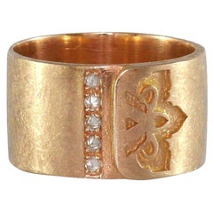 Luca Jouel Diamond Ikon Ring in Rose Gold
