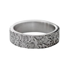 Luca Jouel Diamond Platinum Floral Diamond Band Luca Jouel Diamond Platinum Floral Diamond Band