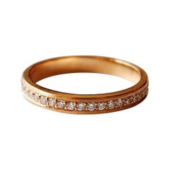 Luca Jouel Full Circle Diamond Eternity Ring in 18 Carat Rose Gold