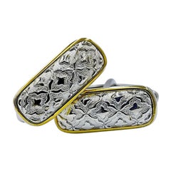 Luca Jouel Gold and Silver Patterned Cufflinks