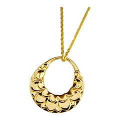 Luca Jouel Lotus Love Necklace in 18 Carat Yellow Gold