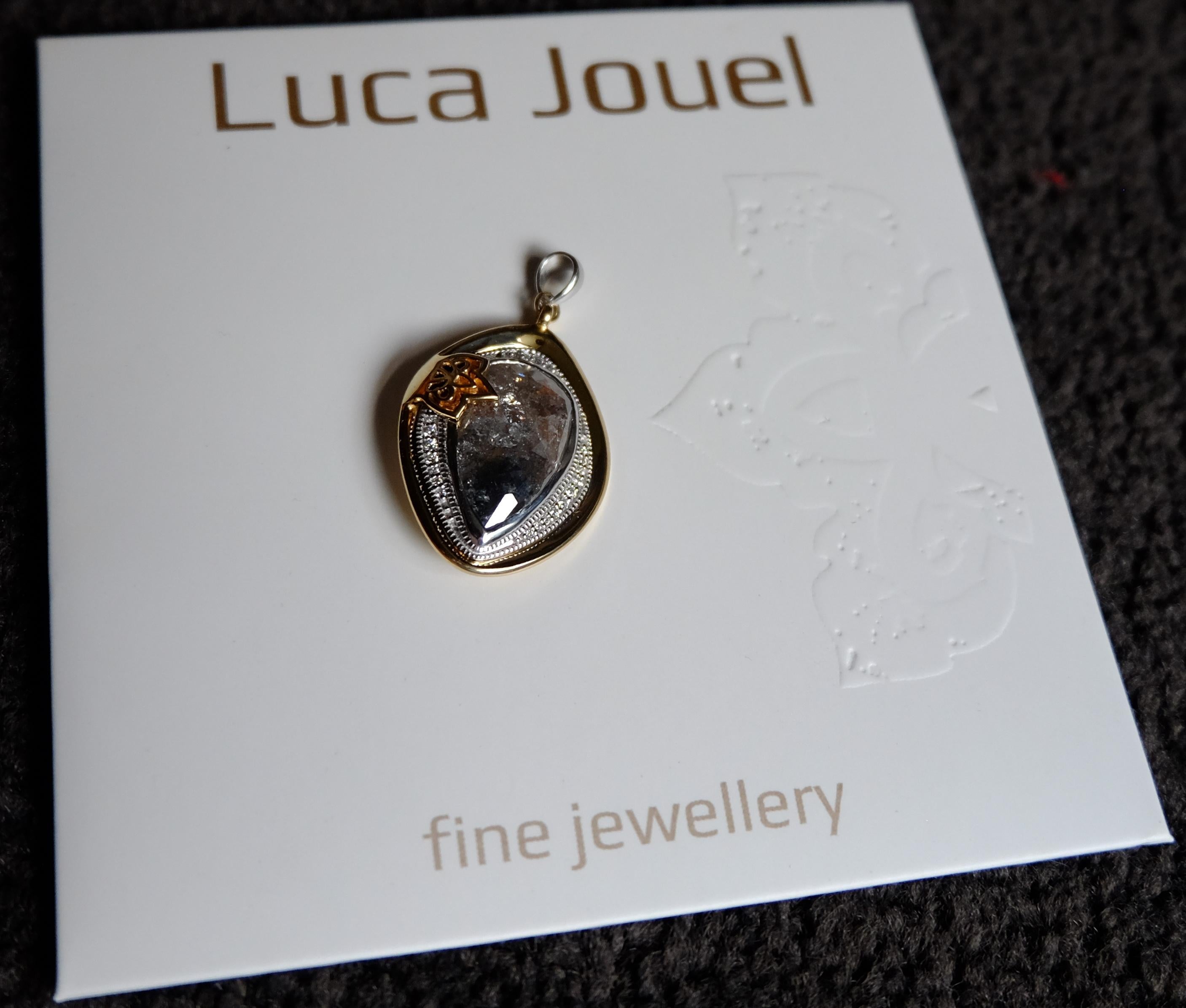 Luca Jouel One of a Kind 8.70 Carat Rose Cut Diamond Necklace in Platinum & Gold In New Condition For Sale In South Perth, AU