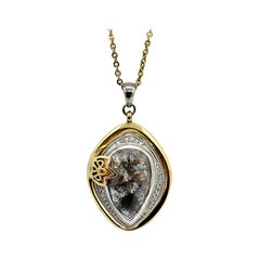Luca Jouel One of a Kind 8.70 Carat Rose Cut Diamond Necklace in Platinum & Gold
