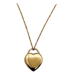 Luca Jouel Petite Heart Necklace in Rose Gold