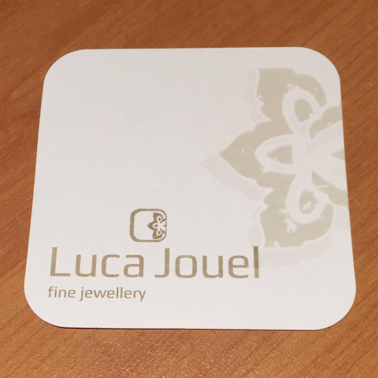 Women's Luca Jouel Rose Cut Pear Diamond Drop Earrings in Yellow Gold For Sale