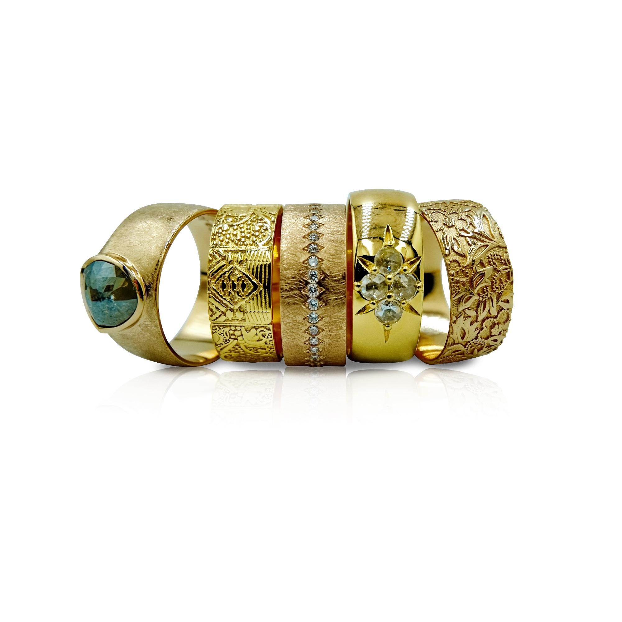 Luca Jouel Unique Decorative Band in Yellow Gold 5