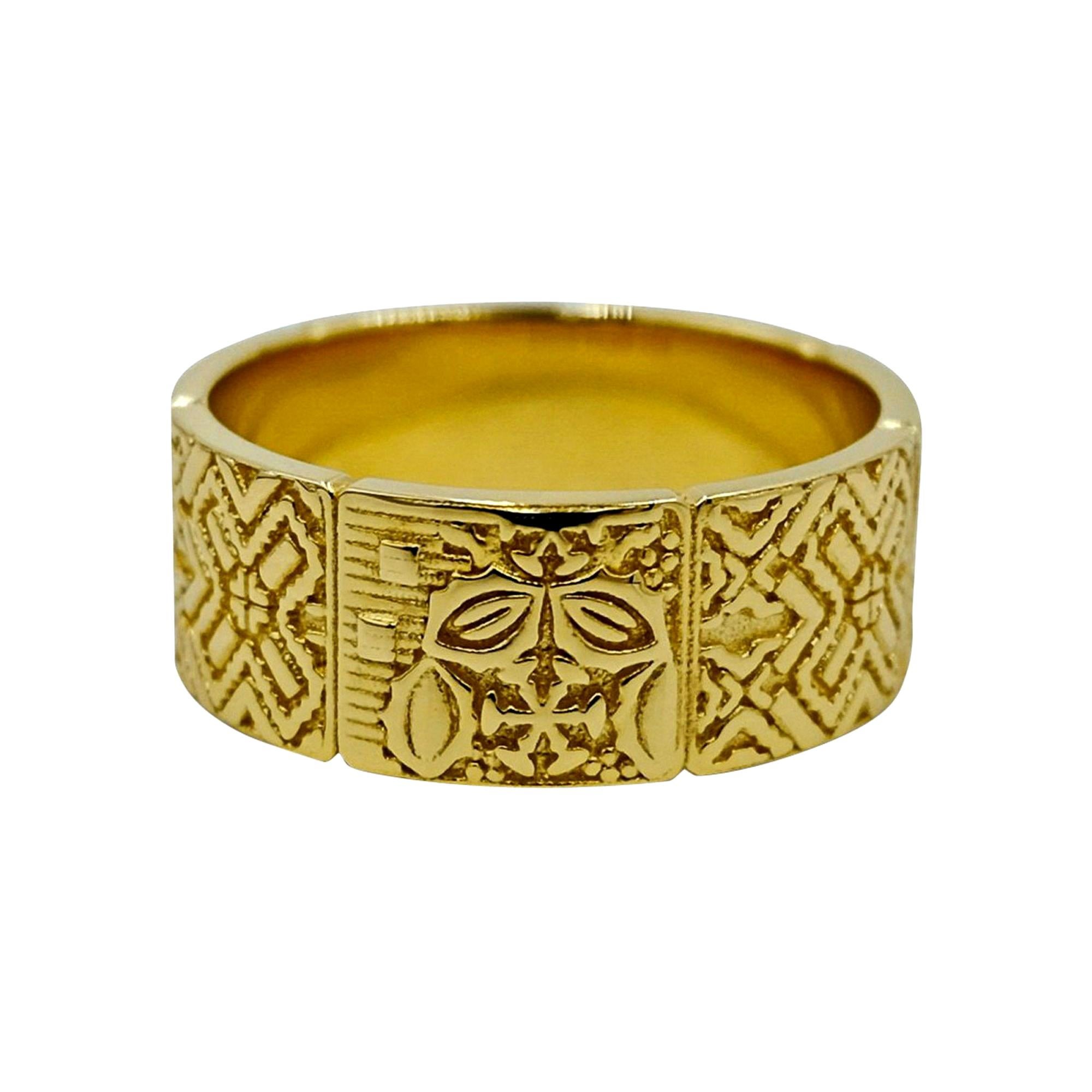 Luca Jouel Unique Decorative Band in Yellow Gold