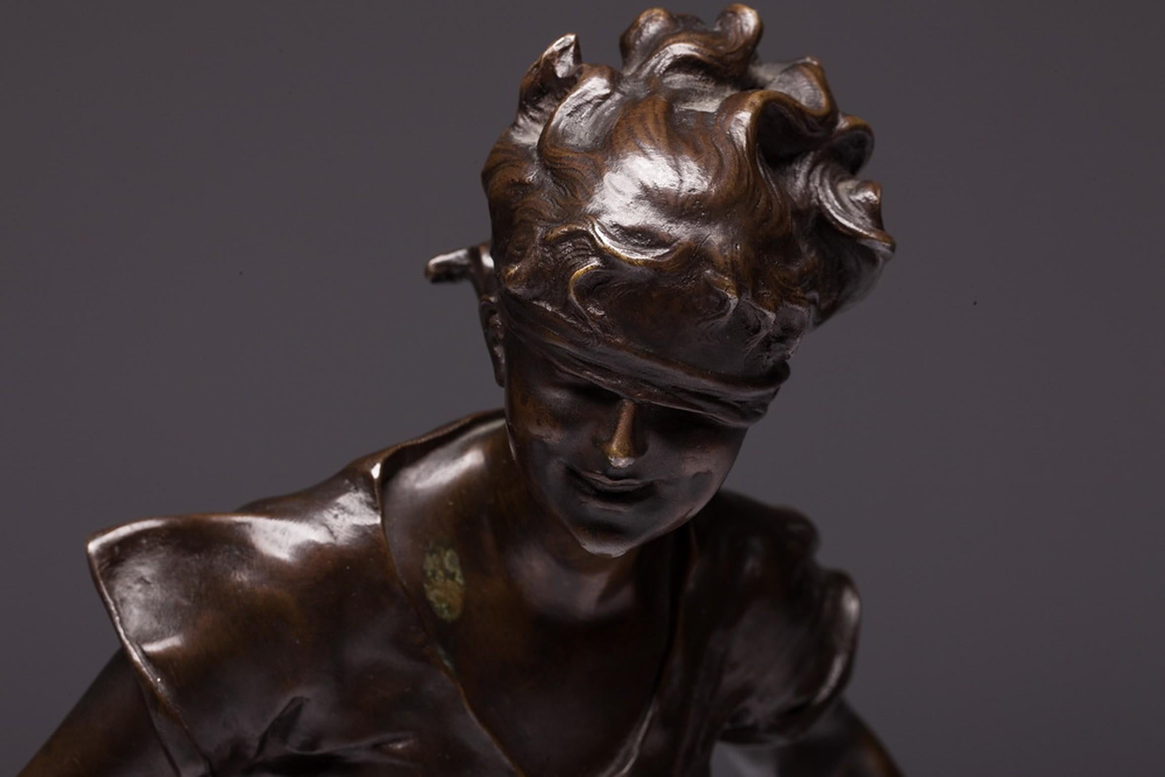 Luca Madrassi Signed Bronze Sculpture In Good Condition For Sale In Vilnius, LT