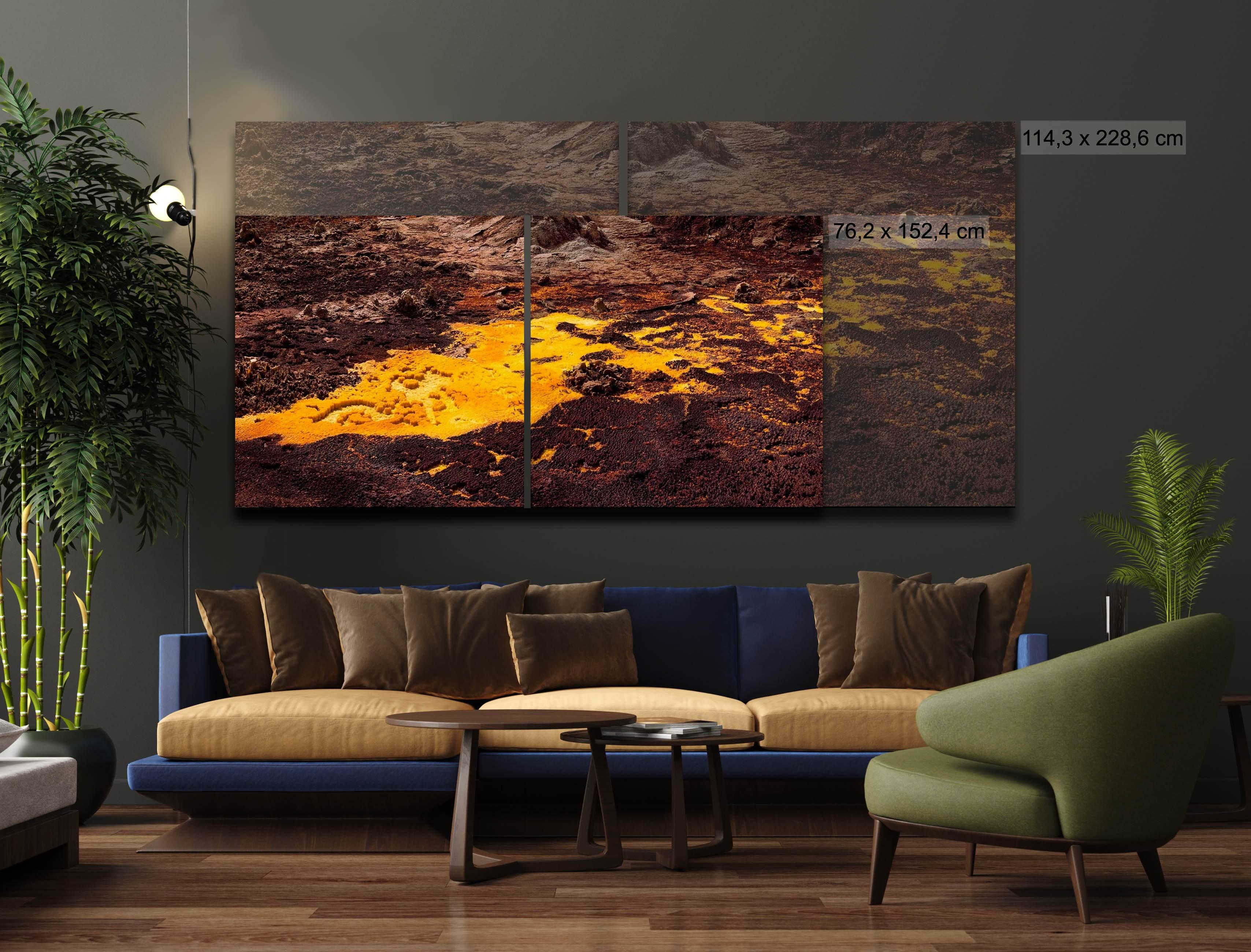 Afar VIII by Luca Marziale - Landscape fine art photography, nature, brown For Sale 1