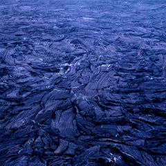 Afar XIV (Äthiopien) von Luca Marziale - Zeitgenössische Fotografie, Nahaufnahme, blau