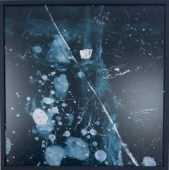 Cryo IX par Luca Marziale  - Paysage, lac d'Abraham, encadré, glace