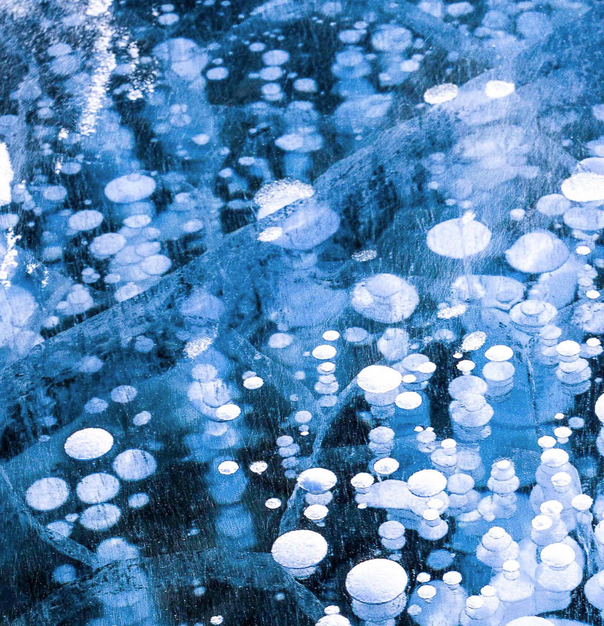 Cryo V de Luca Marziale  - Fotografía de paisaje, Lago Abraham, Canadá, hielo en venta 3