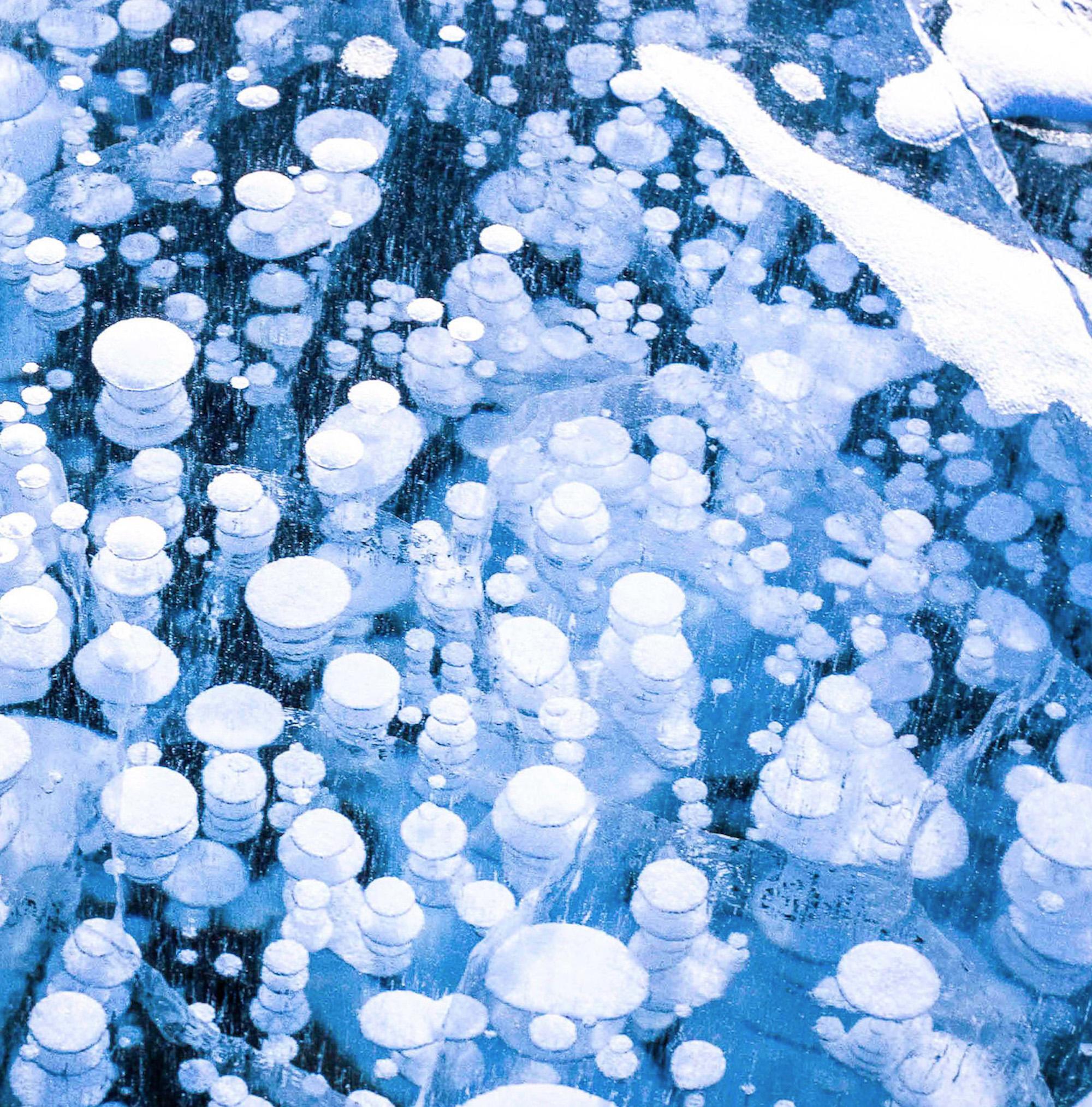 Cryo V de Luca Marziale  - Fotografía de paisaje, Lago Abraham, Canadá, hielo en venta 4