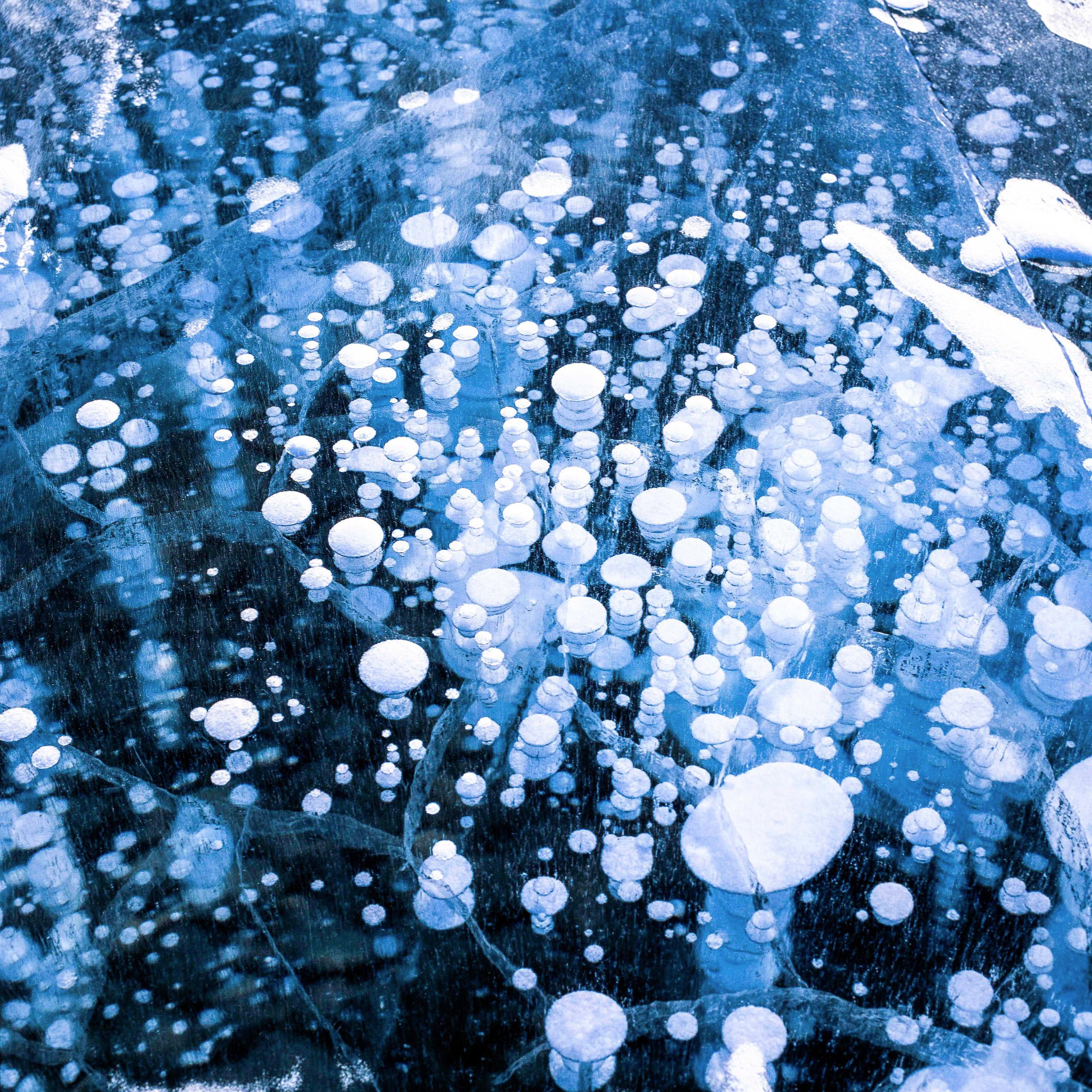 Cryo V von Luca Marziale  Landschaftsfotografie – Abraham-See, Kanada, Eis