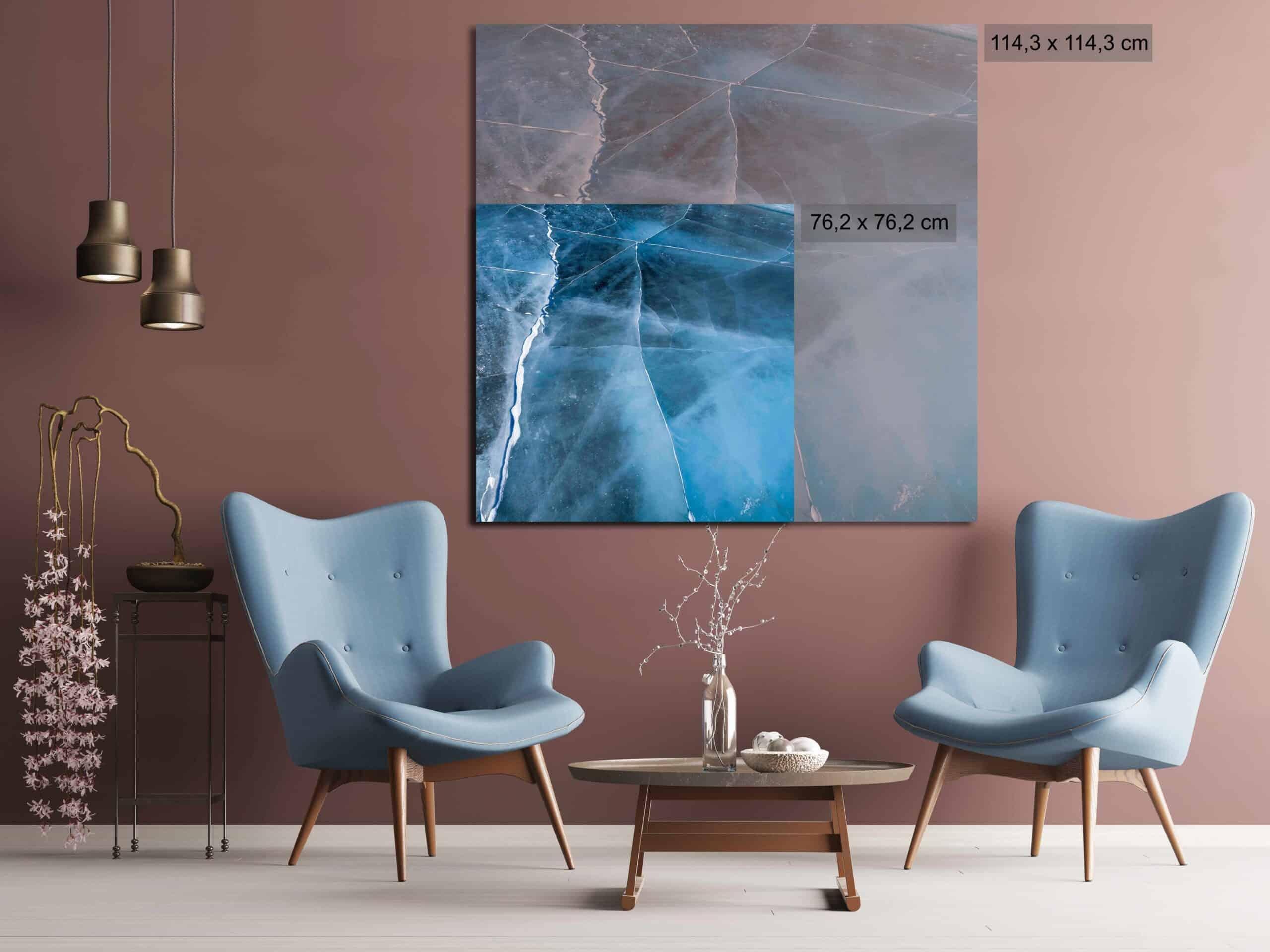 Cryo VIII par Luca Marziale  - Paysage, lac Abraham, Canada, glace en vente 1