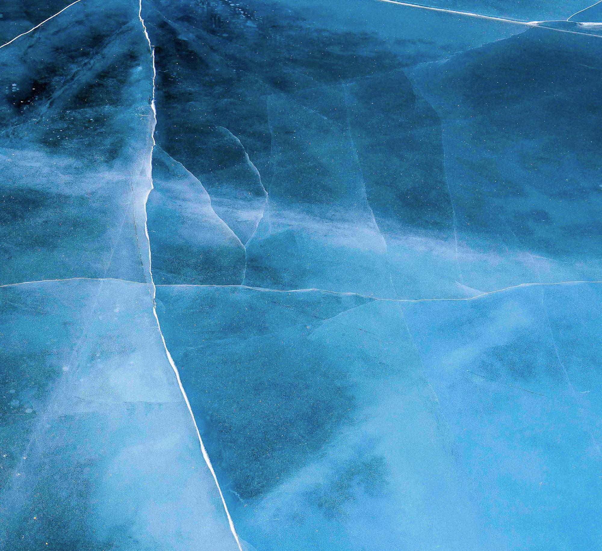Cryo VIII par Luca Marziale  - Paysage, lac Abraham, Canada, glace en vente 3