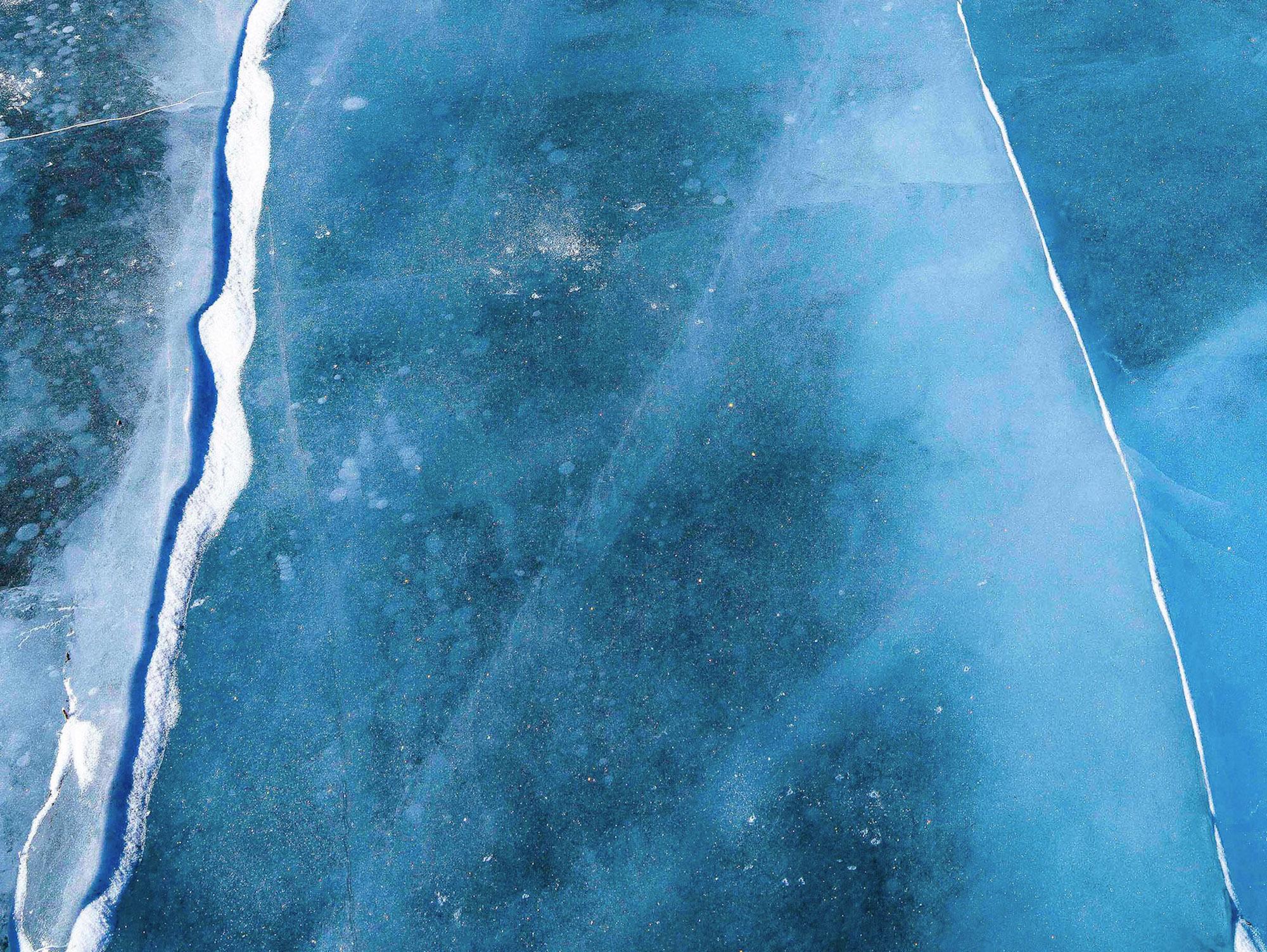Cryo VIII par Luca Marziale  - Paysage, lac Abraham, Canada, glace en vente 4