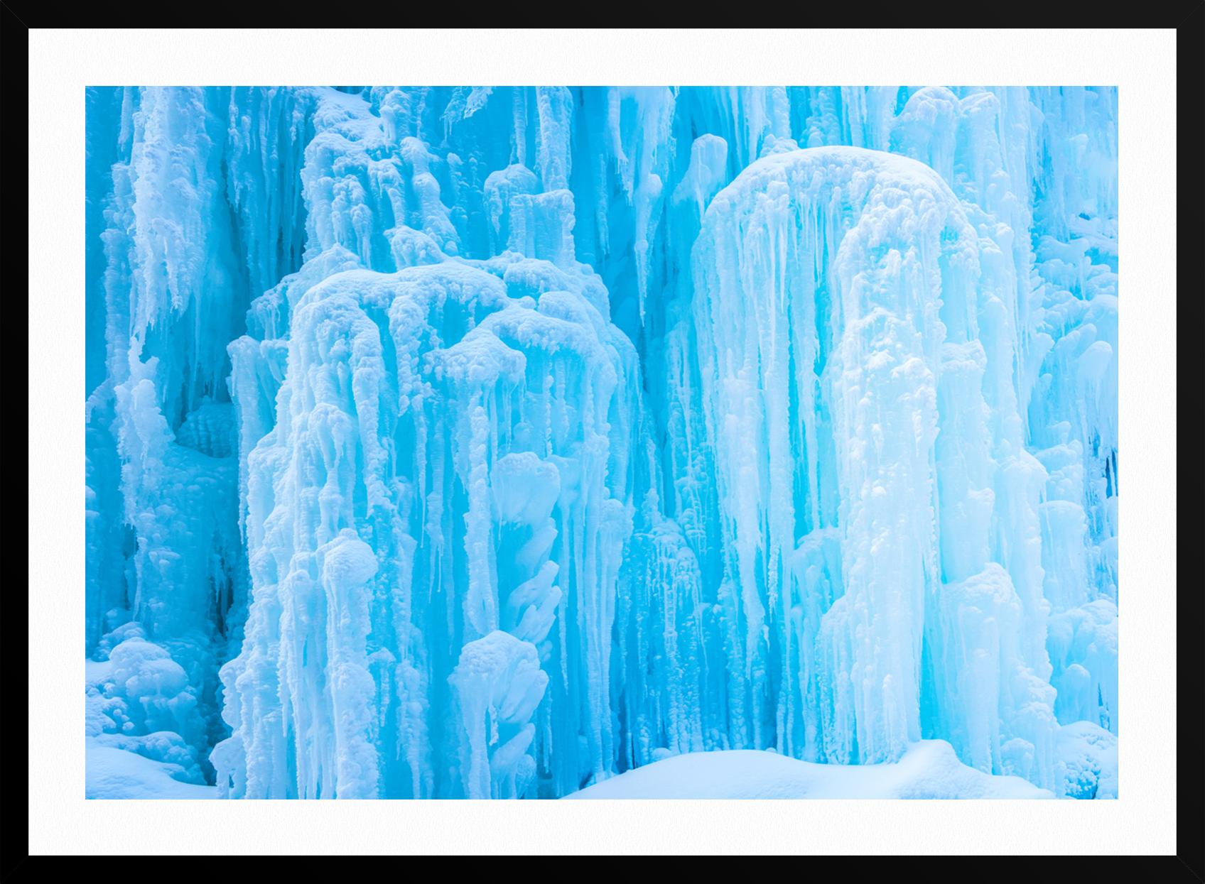 Frozen Waterfall II - Blue Color Photograph by Luca Marziale