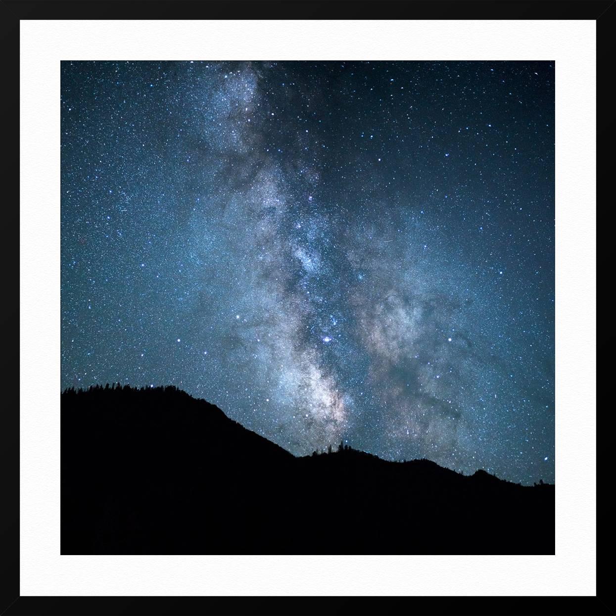 Milkyway, Yosemite 2017 - Blue Landscape Photograph by Luca Marziale