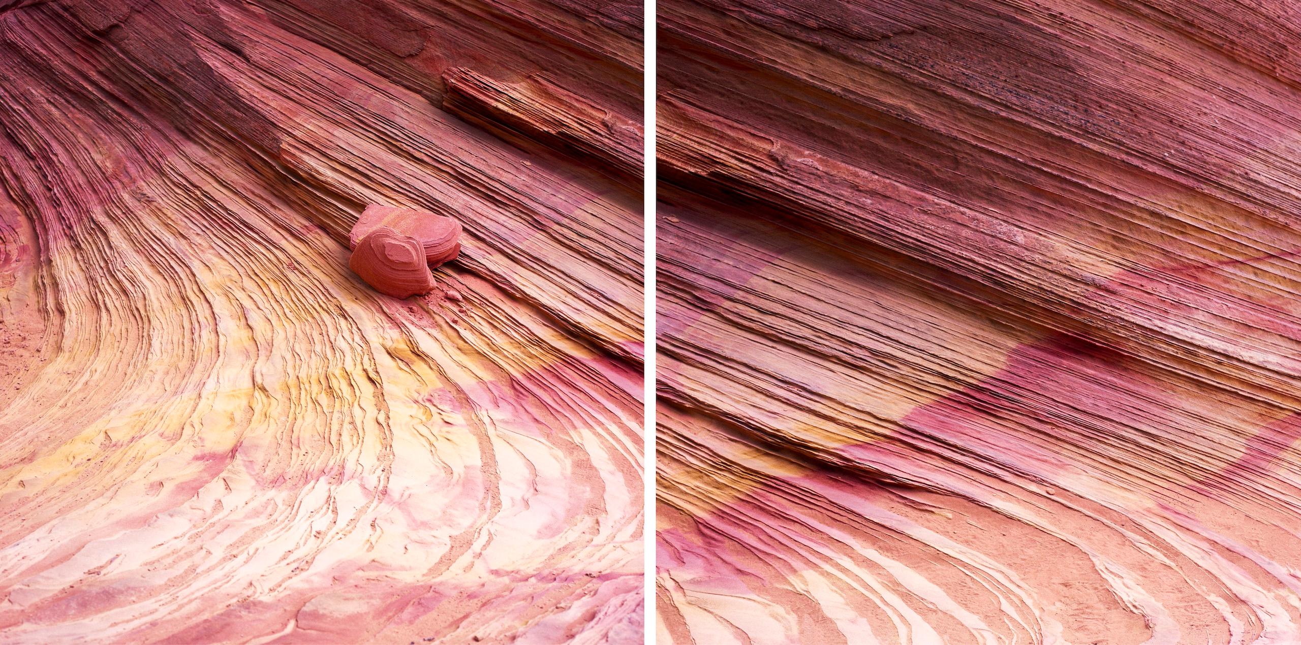 Strata IV is a limited-edition diptych photograph by contemporary artist Luca Marziale. 

This photograph is sold unframed as a print only. It is available in 2 sizes:
*76.2 cm × 152.4 cm (30" × 60"), edition of 10 copies
*114.3 cm × 228.6 cm (45" ×