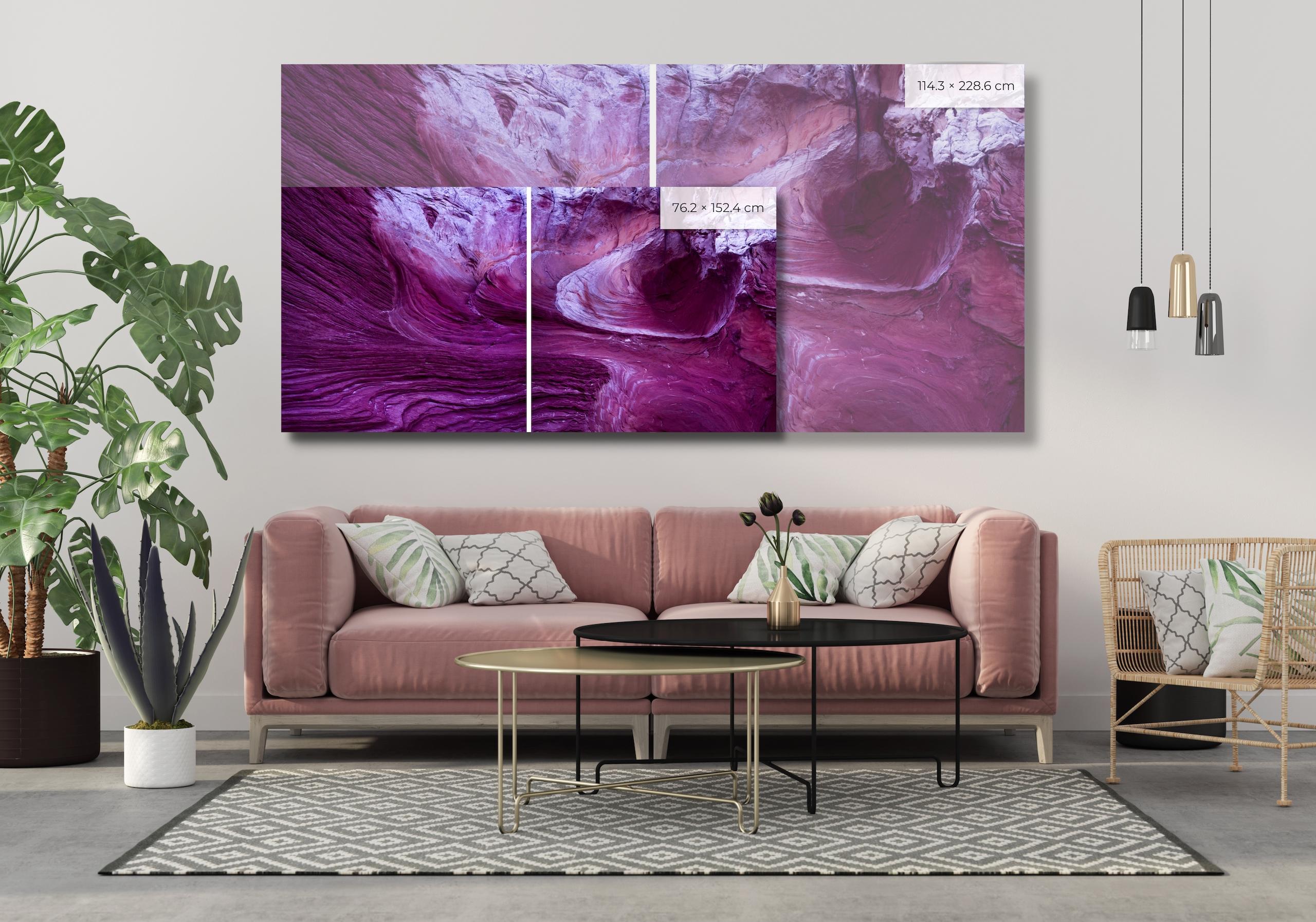 Strata IX by Luca Marziale - Contemporary fine art photography, landscape, pink For Sale 1