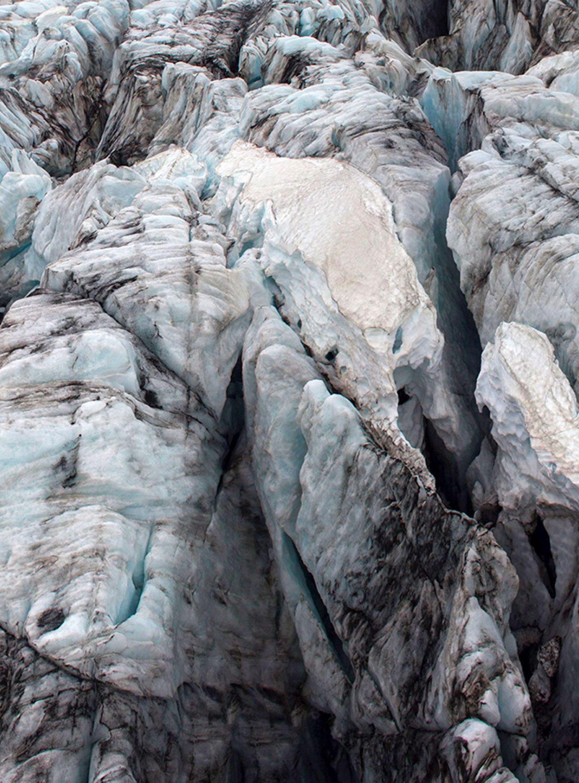 The Edge by Luca Marziale - Landscape photography, ice, winter, white, Iceland For Sale 3