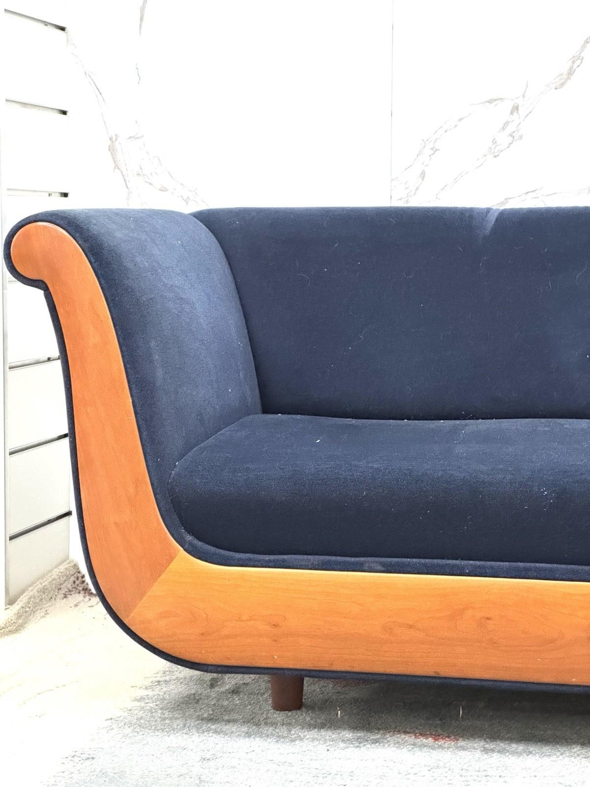 Velvet Luca Meda Molteni & C Sofa Primafila Design Maple 1991 For Sale