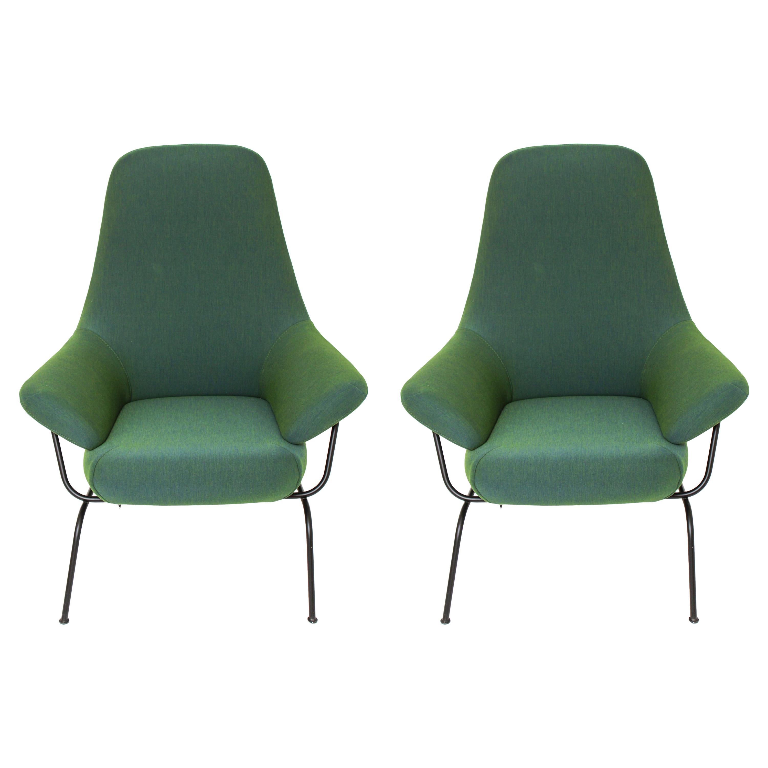 Luca Nichetto for Hem Modern "Hai" Green Accent Chairs