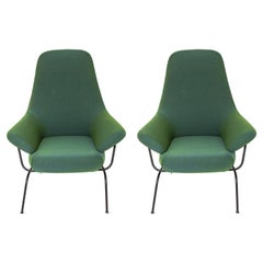 Luca Nichetto for Hem Modern "Hai" Green Accent Chairs