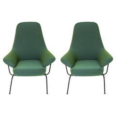 Luca Nichetto for Hem Modern "Hai" Green Accent Chairs