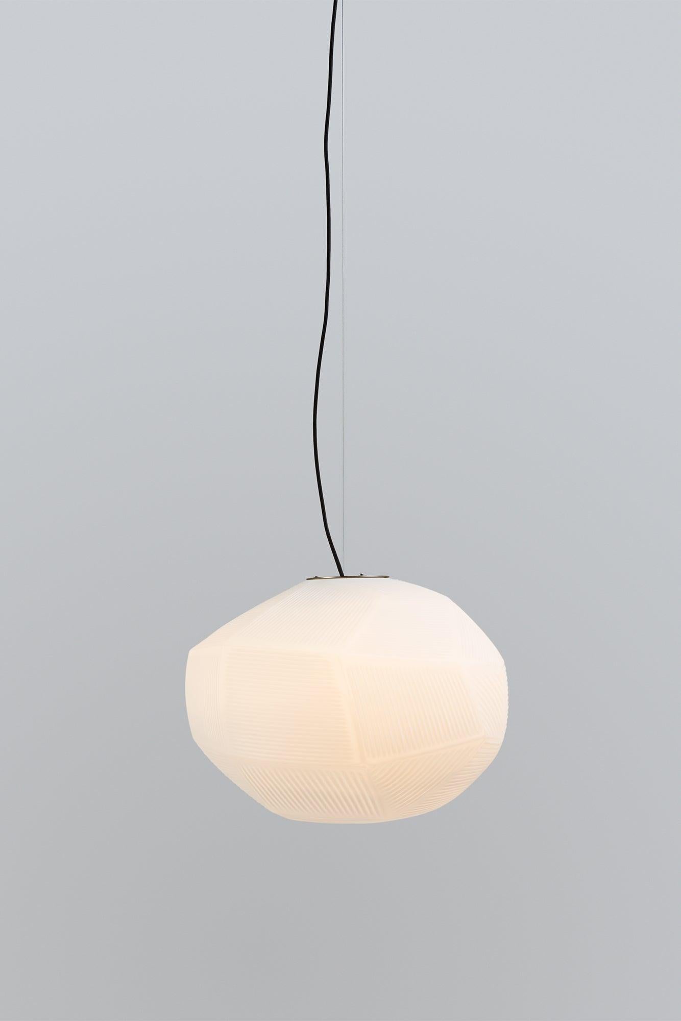 Gemo T by Luca Nichetto


How can you deconstruct a classic? Look at Gemo... So familiar and yet so distinct! Its blown glass diffuser sits on top of a steel structure finished in glossy black chrome.
Suspension lamp. Structure in black chrome