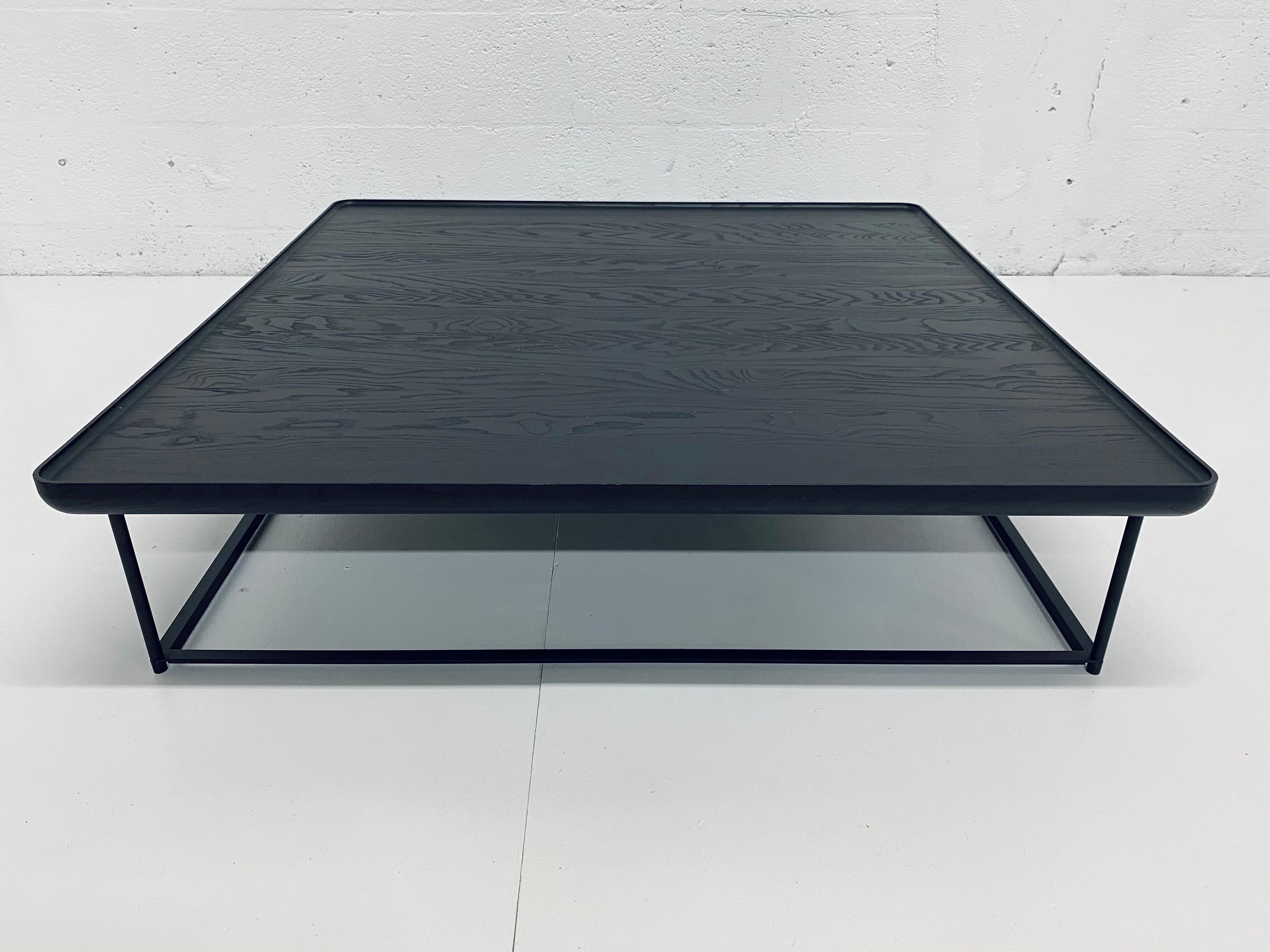 Original Luca Nichetto Torei low coffee table with an ashwood black stain. Produced by Cassina.


  