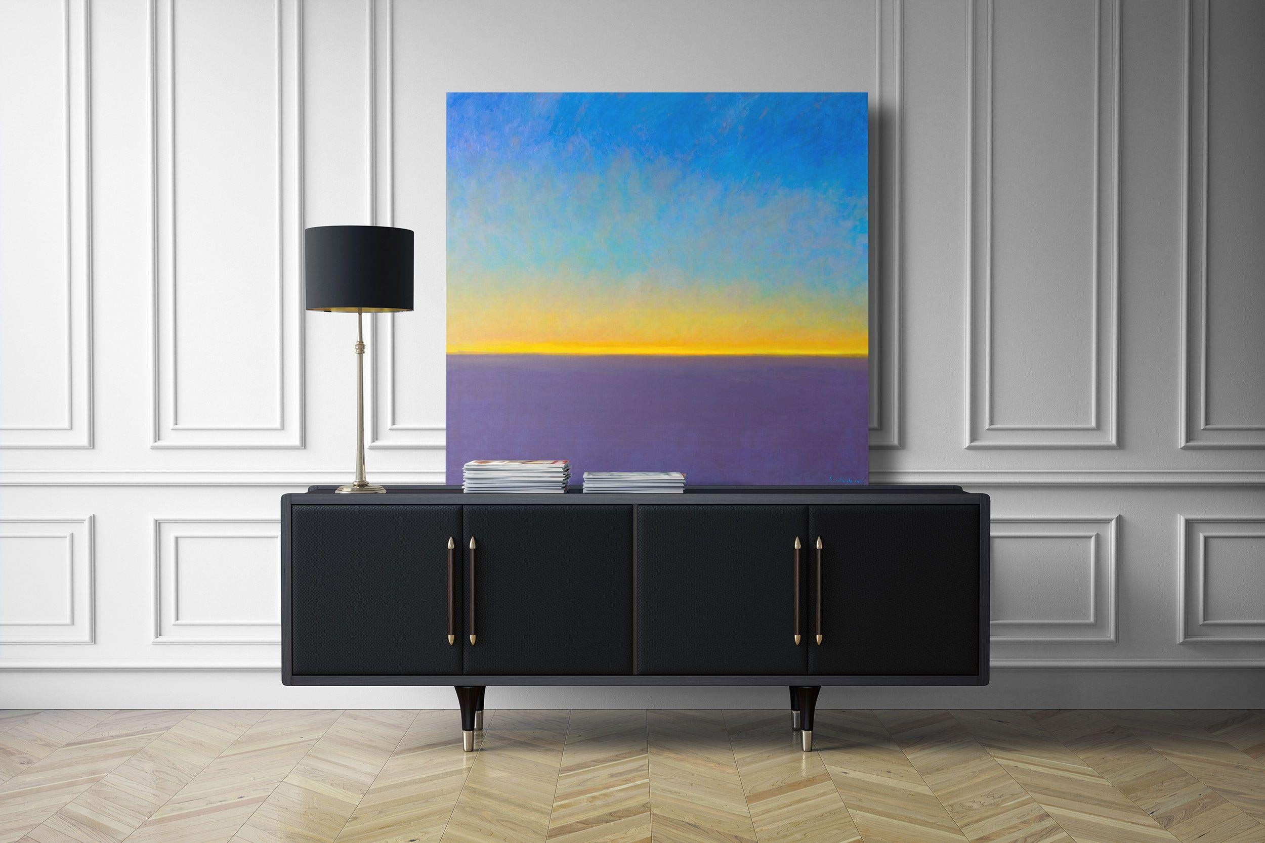 The work is an original painting, it is a hand made oil on canvas.  This series of paintings is the result of over 13 years of live study of landscapes. Painting in the air, mounting the easel and the canvas directly on the chosen place, I tried to