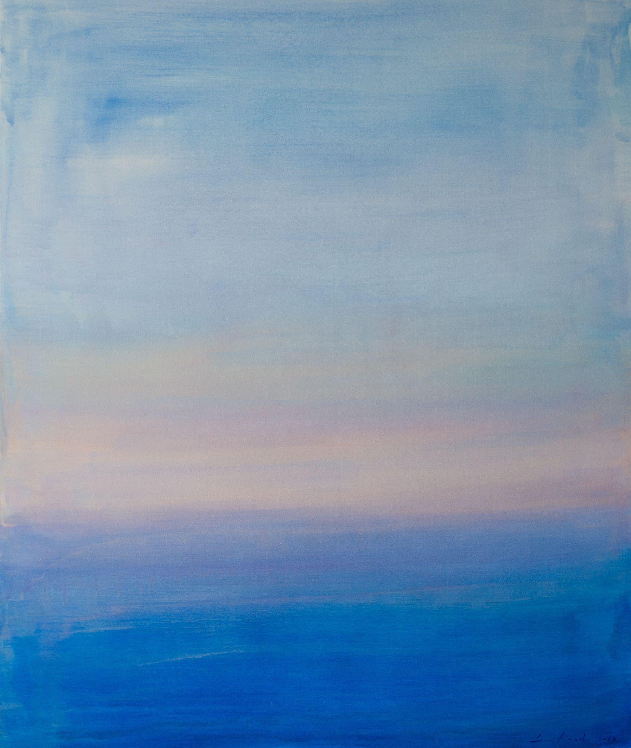 luca raimondi Abstract Painting - blue #40, Painting, Acrylic on Canvas